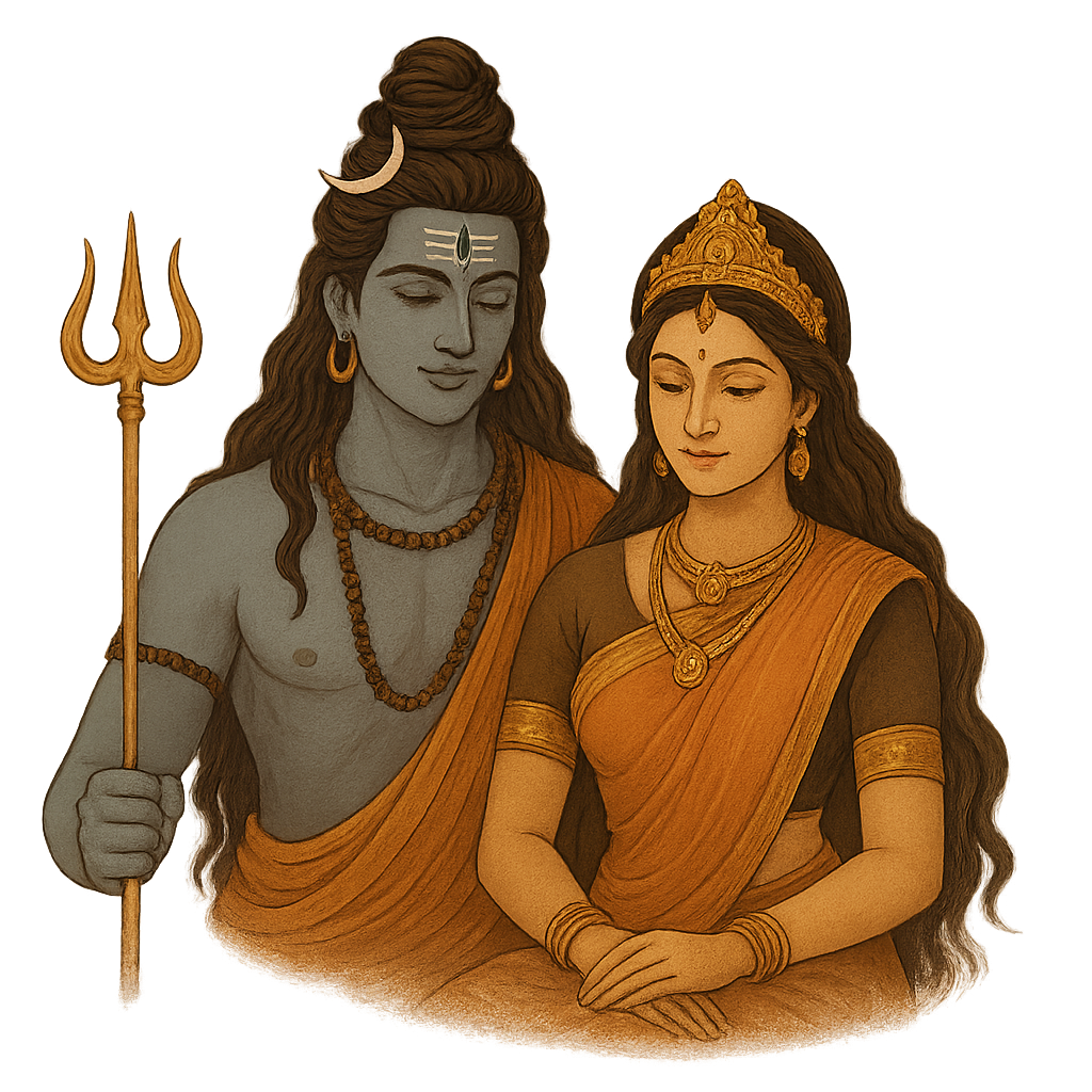 shiva and parvati in harmony