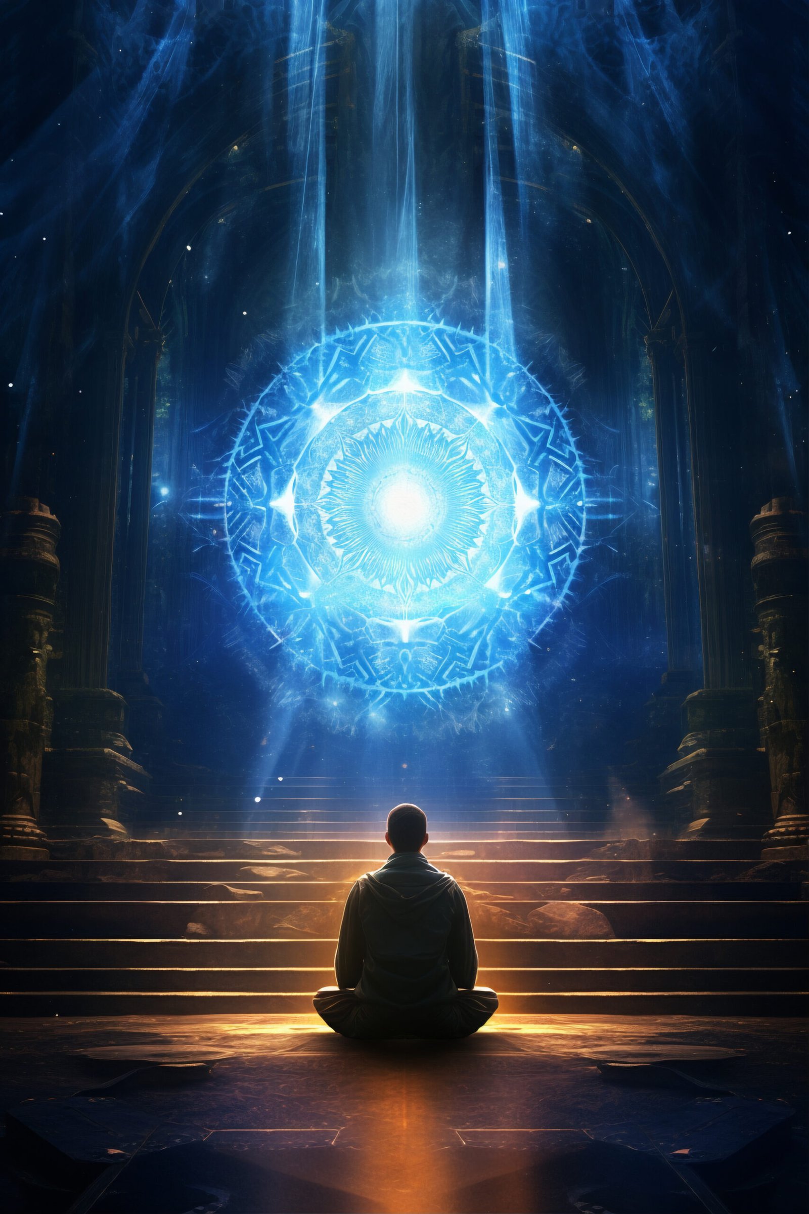 person experiencing spiritual awakening